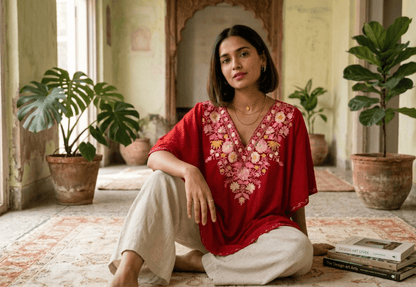 Gulaabi Noor Kaftan - Kashinara