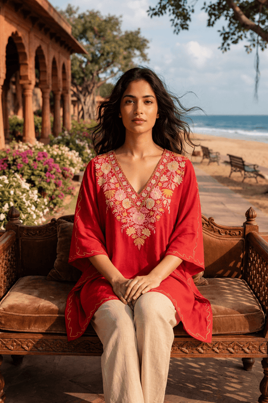 Gulaabi Noor Kaftan - Kashinara