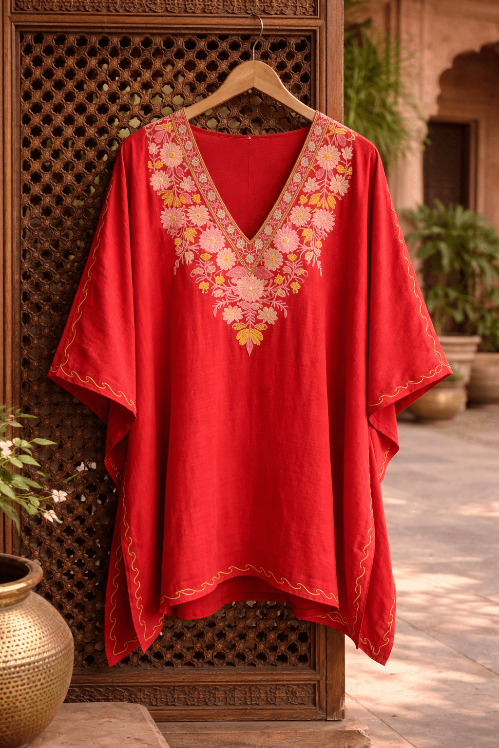 Gulaabi Noor Kaftan - Kashinara