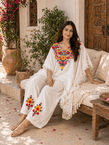 Gulnaar - e - Raahi Kashmiri Kaftan Set - Kashinara