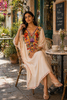 Ivory Bloom Embroidered Kaftaan