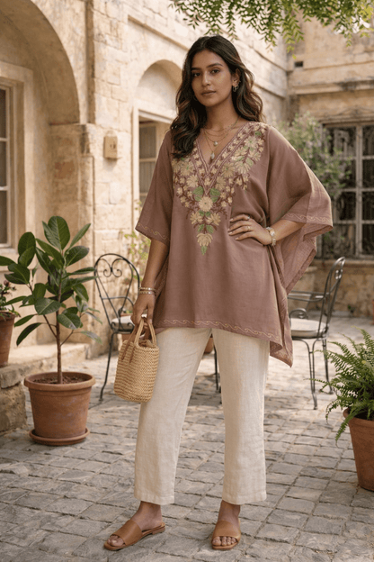 Mehfil - e - Gul Kashmiri Kaftan - Kashinara