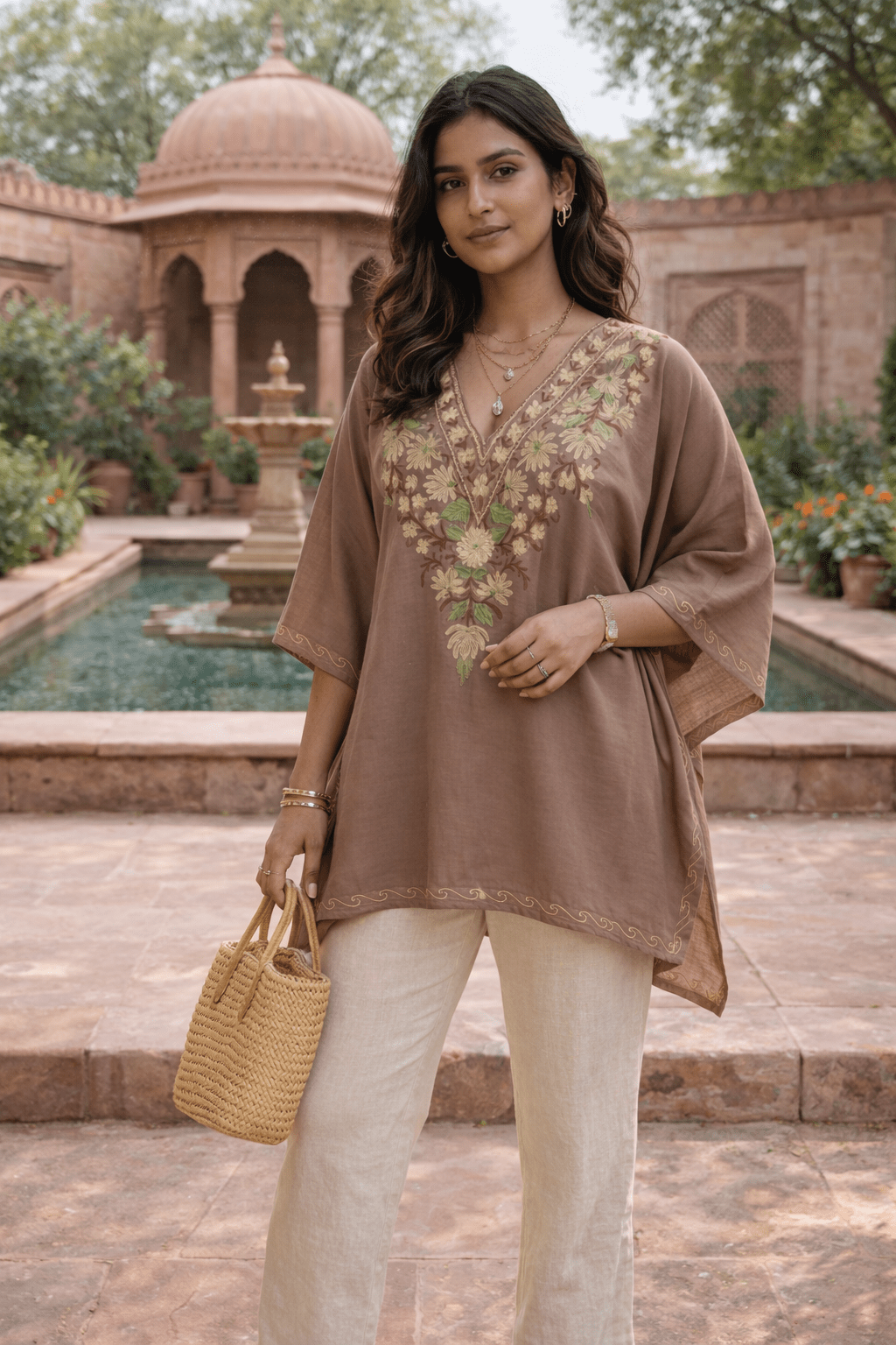 Mehfil - e - Gul Kashmiri Kaftan - Kashinara