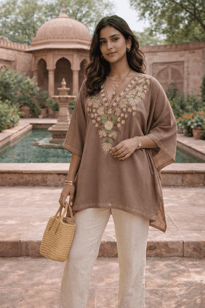 Mehfil - e - Gul Kashmiri Kaftan - Kashinara