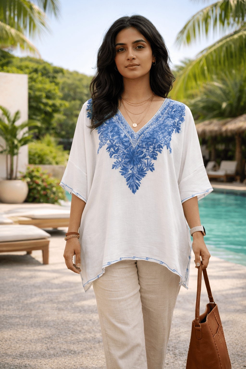 Neel - e - Gulkaar Kaftan - Kashinara