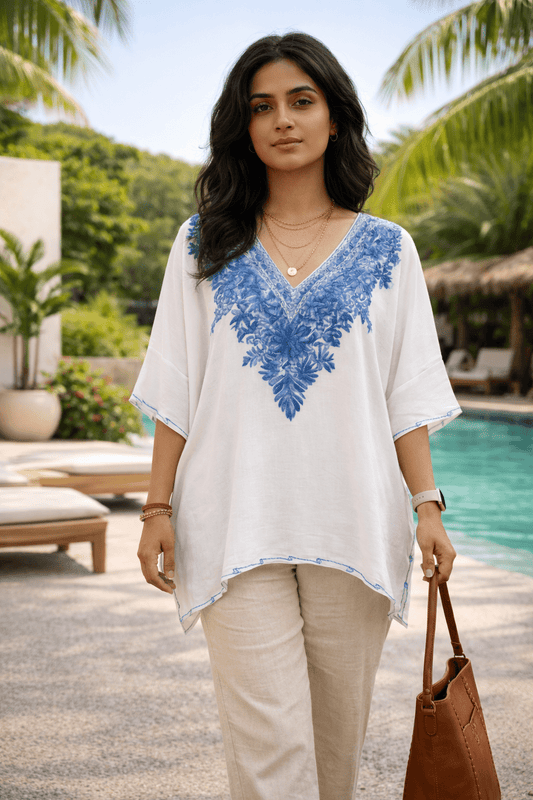 Neel - e - Gulkaar Kaftan - Kashinara
