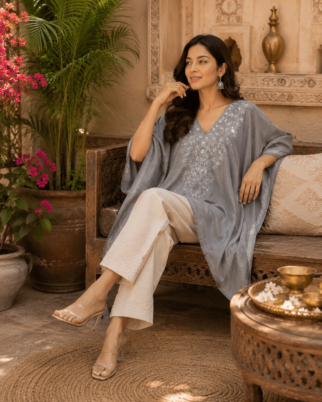 Noor - e - Silver Kaftan - Kashinara