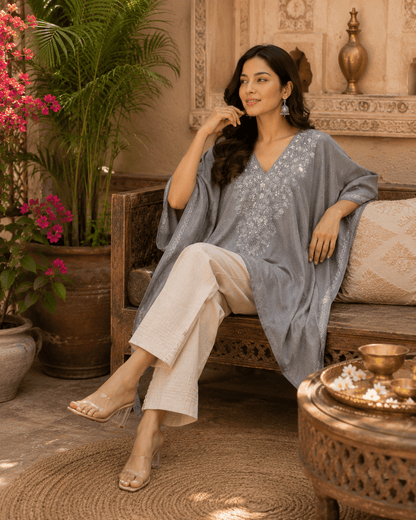 Noor - e - Silver Kaftan - Kashinara