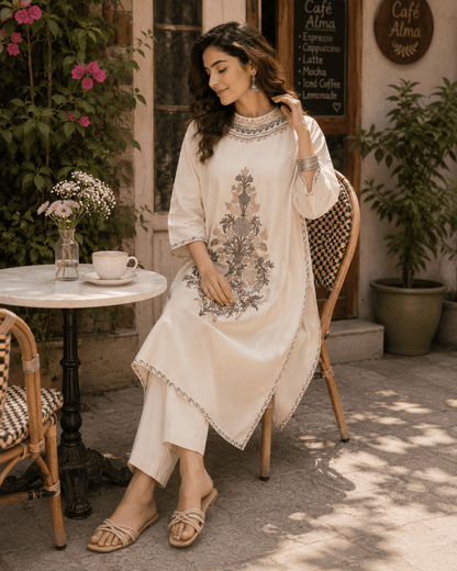 Nooraya Embroidered Kaftaan - Kashinara