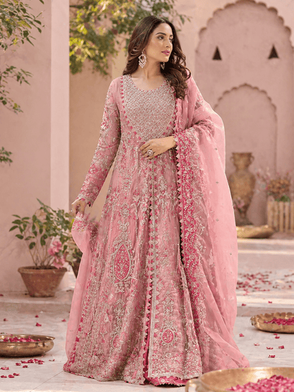 Rosé Royale Embroidered Suit – Semi Stitched - Kashinara